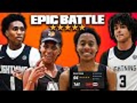 EYBL Battle FLOODED w/ 5-STARS!! #1 Player vs Tahaad Pettiford & Elliot Cadeau