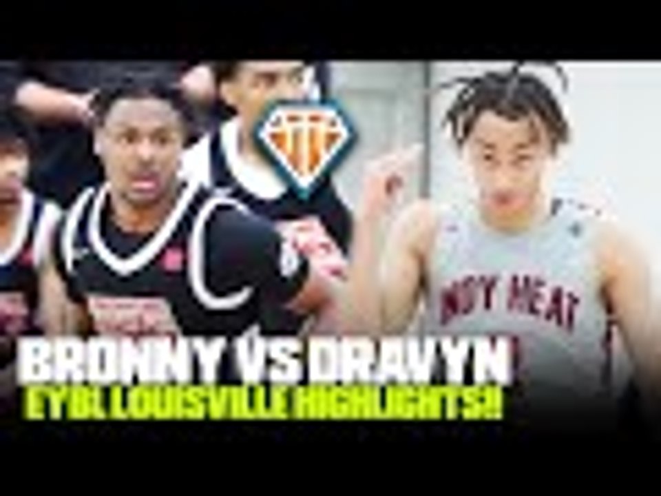 BRONNY JAMES vs Montverde STAR PG Dravyn Gibbs!! Indy Heat & Strive 4 Greatness EYBL Battle