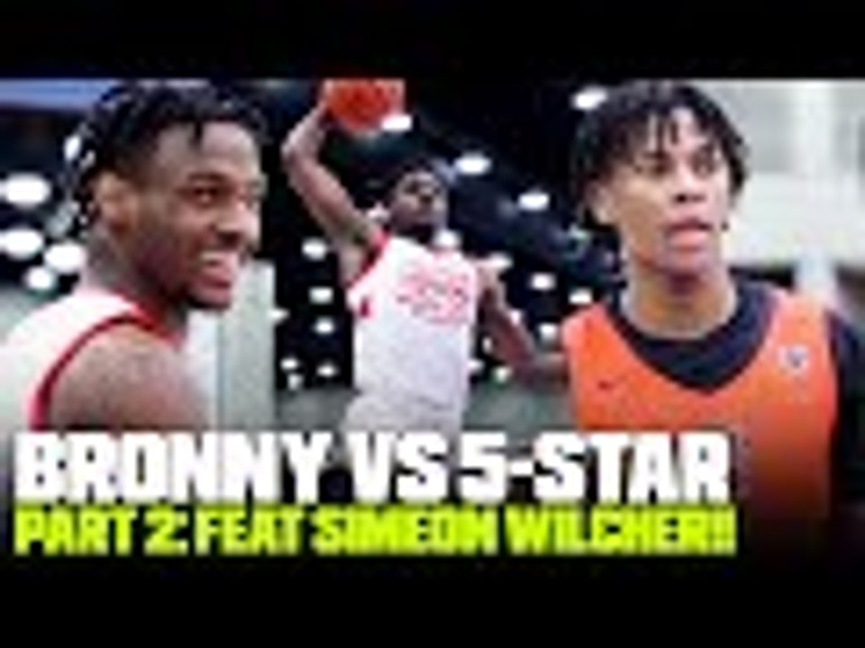 Bronny James GOES OFF vs 5-STAR GUARD Simeon Wilcher!! Strive 4 Greatness vs City Rocks Nike EYBL