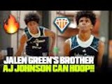Jalen Green's BROTHER AJ Johnson Has TONS OF POTENTIAL!! Adidas 3SSB Highlights