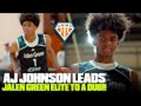 AJ Johnson LEADS Jalen Green Elite to a BIG WIN Over We All Can Go!! | Adidas 3SSB Circuit