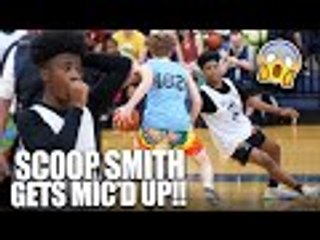 Scoop Smith MIC&apos;D UP!! | Watches NASTY ANKLE BREAKER During 7th Grade Top20 Game at NEO Youth Elite