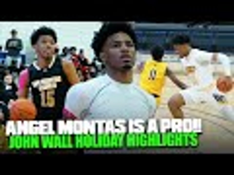 6'6 ANGEL MONTAS IS A PRO!! Hansel Enmanuel's Teammate Is a STRAIGHT UP BULLY on the Court