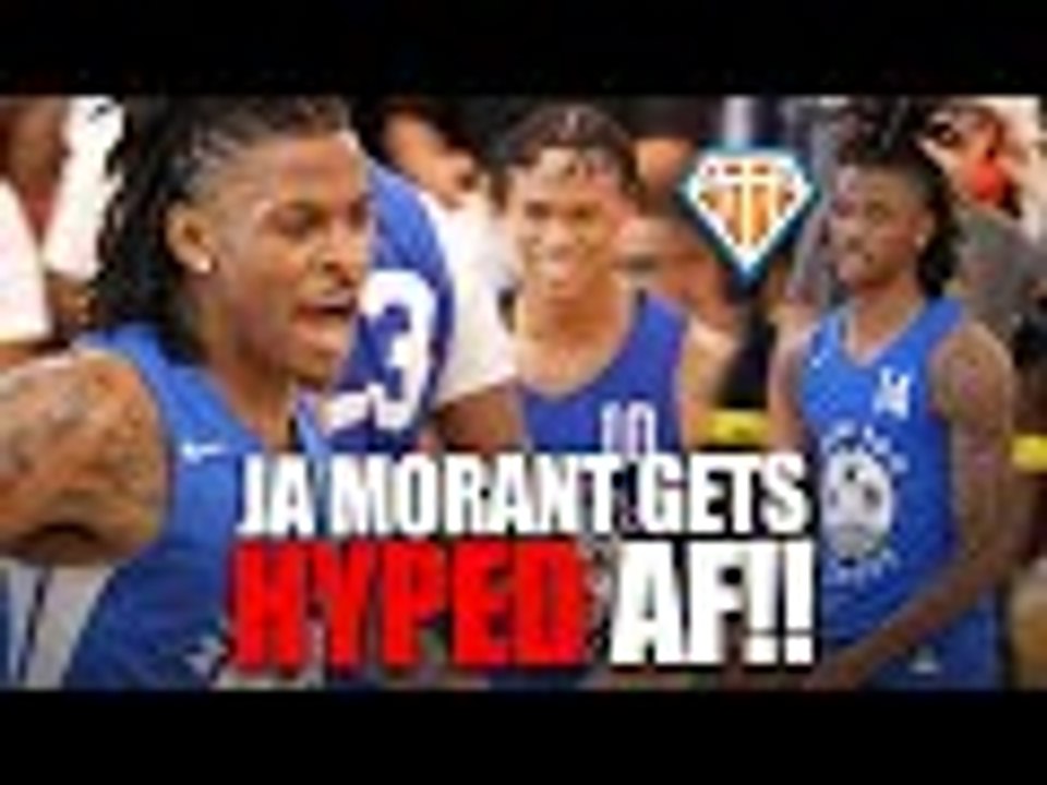 Ja Morant GETS HYPED AF For His Teammate!! Dunks, Dances & Drops Dimes at Miami Pro League