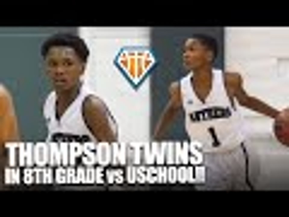 Thompson Twins in 8TH GRADE vs Scottie Barnes, Vernon Carey & USchool!! | Now They're 5-STARS