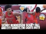 Scoot Henderson SCARY FALL & BOUNCES BACK!! E1T1 Was ON FIRE From Deep | Tip-Off Classic Battle