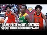 Scoot Henderson CATCHES NASTY BODY In Epic Showdown vs ATL Celtics!! | Tip-Off Classic Highlights