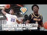 Amen Thompson NASTY POSTER in Miami!! | Thompson Twins vs Tayshawn Bridges at Fantastic 40