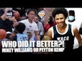 WHO DID IT BETTER?! Mikey Williams or Peyton Kemp  | Nasty Full Court Passes!!