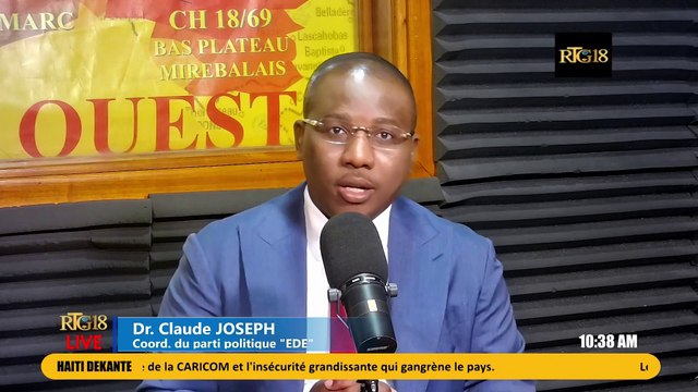 Deklarasyon Dr. Claude Joseph nan emisyon dekante sou antèn Radio Tele Ginen jedi 11 janvye 2024 la.