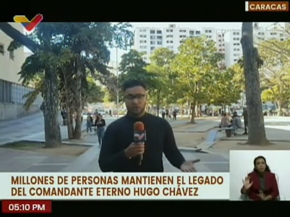 Caracas | Venezolanos recuerdan al Cmdte. Chávez como el máximo Líder de la Revolución Bolivariana