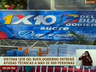 Sucre | 1 x 10 del Buen Gobierno benefició a más de 600 personas con la entrega de ayudas técnicas