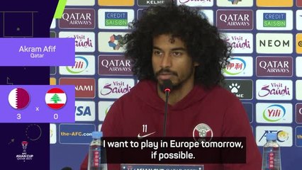 Qatar match-winner 'wishes to play in Europe'