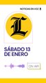 Resumen de noticias sábado 13 de enero