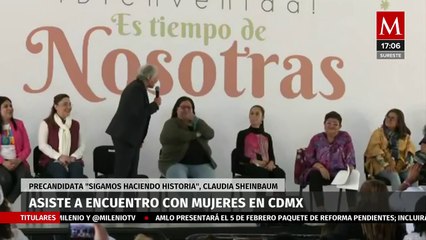 Claudia Sheinbaum asiste a encuentro con mujeres en la alcaldía Miguel Hidalgo
