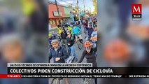 Ciclistas respaldan la construcción de ciclovías en la avenida Copérnico en Jalisco