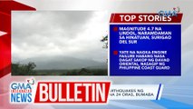 PHIVOLCS: Bilang ng volcanic earthquakes ng bulkang Bulusan sa nakalipas na 24 oras, bumaba | GMA Integrated News Bulletin