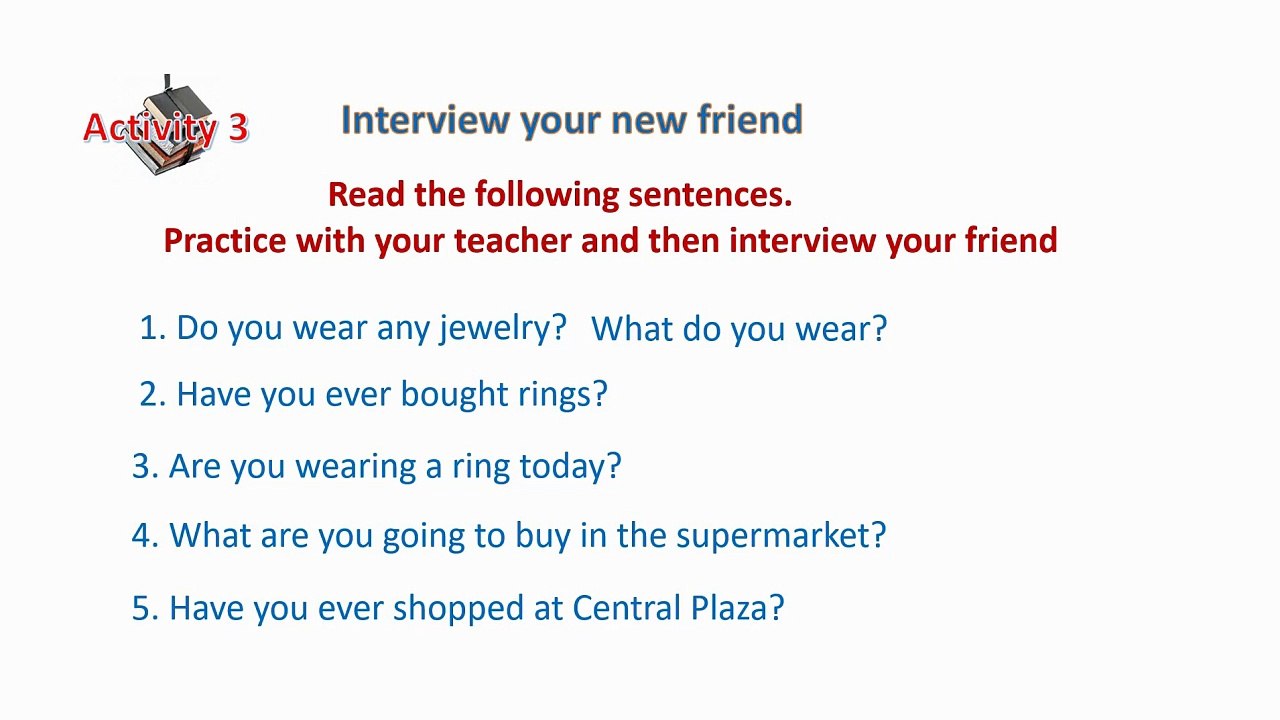 Going Shopping | Activity 3-4