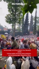 Situasi pagi ini di Pura Dalem Puri Besakih, Sabtu (13/01)