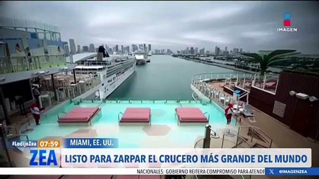 Así es el crucero más grande del mundo; el Icon of the Seas