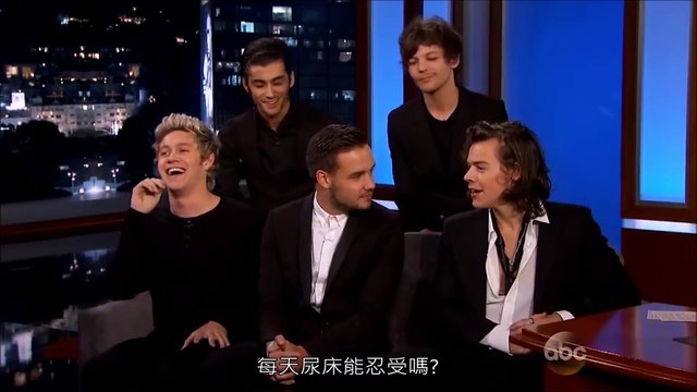 【字幕】One Direction on Jimmy Kimmel 2014.11