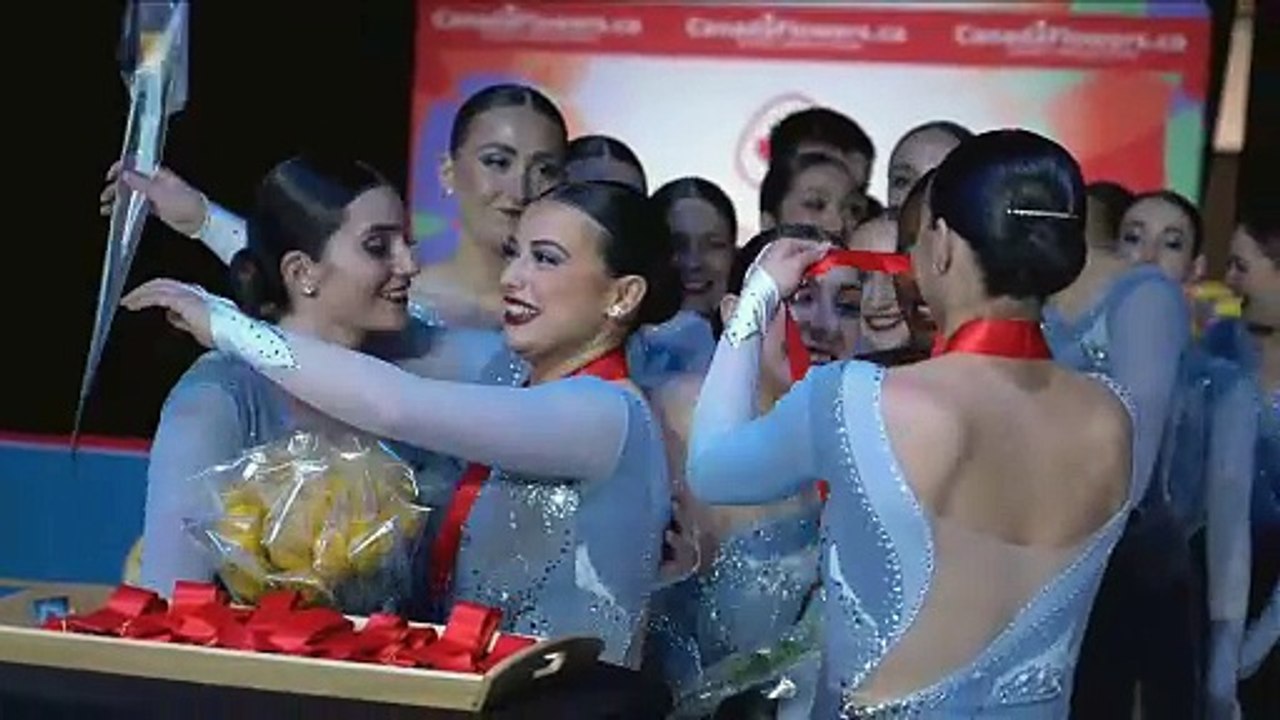 Senior Syncrhonized Victory Ceremonny - 2024 CANADIAN NATIONAL SKATING CHAMPIONSHIPS