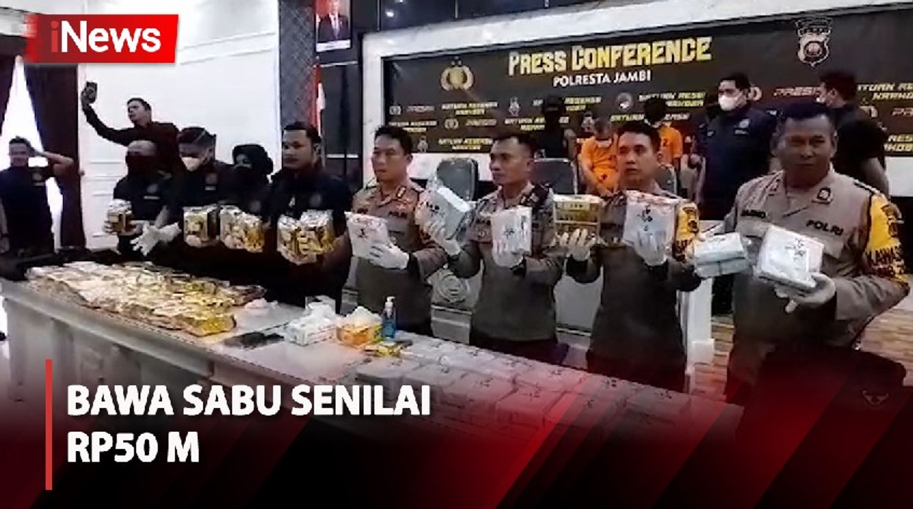 Polisi Tangkap Oknum ASN Lapas Jambi dan Rekannya, Bawa Sabu Asal Malaysia Senilai Rp50 M