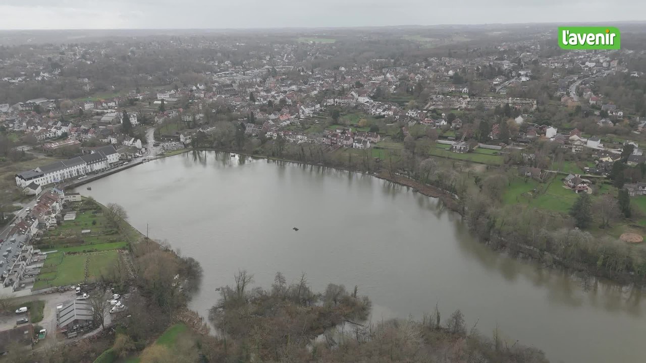 Le Brabant wallon vu du ciel : La Hulpe et son grand Étang