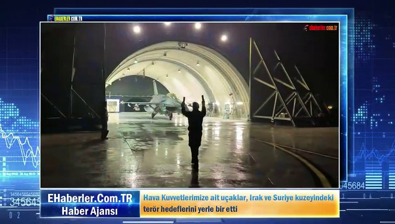 Hava Kuvvetlerimize ait uçaklar, Irak ve Suriye kuzeyindeki terör hedeflerini yerle bir etti