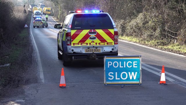 Major Sussex road closed after crash involving school bus and two lorries