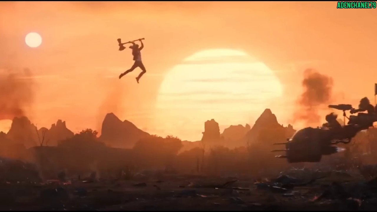 Film Thor fighting monster