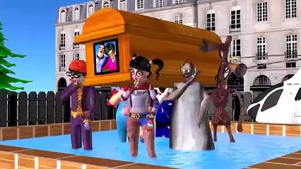 Scary Teacher 3D NickJoker and Tani Harley Quinn Parachute Jump Troll Miss T vs 3 Neighbor in Pool