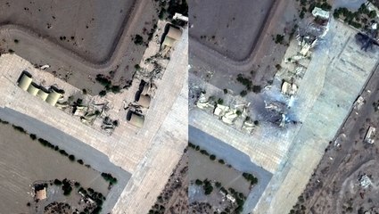 Houthi site damage before and after US-led airstrikes captured by satellite