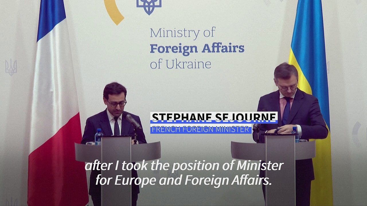 French foreign minister says 'will not waver' in support for Ukraine
