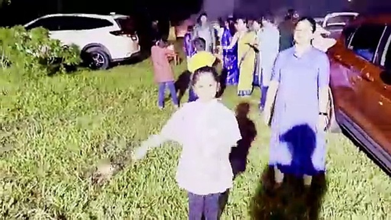 Fireworks lightened up on the Dewali/Deepavali Festival of Light @Pungle Pray House, Port Dickson,MY