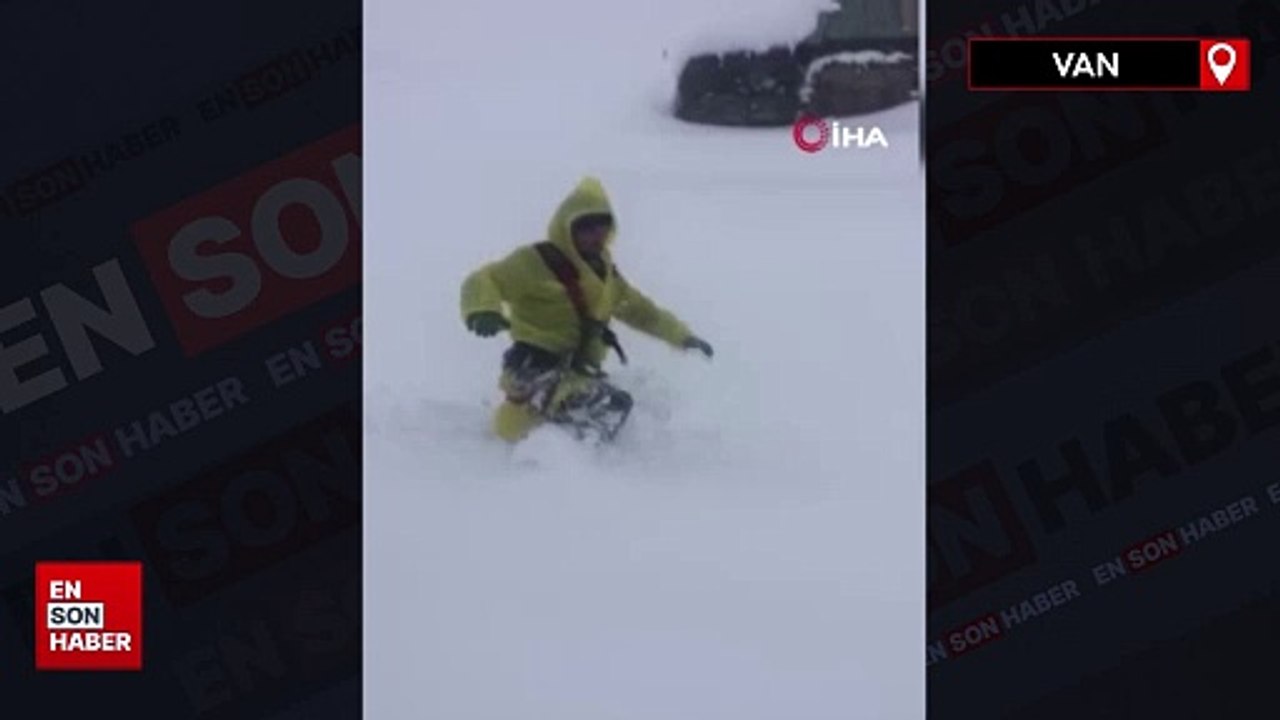 VEDAŞ ekiplerinin zorlu kar mesaisi