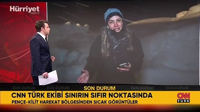 CNN Türk ekibi sınırın sıfır noktasında... Fulya Öztürk izlenimlerini aktardı