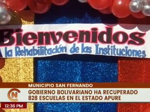 Apure | Gdor. Eduardo Piñate entregó totalmente rehabilitada la E.E.I.B Año Internacional del Niño