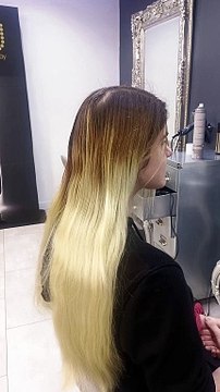 Coupe avec balayage blond cheveux longs coiffeur Aix-en-Provence