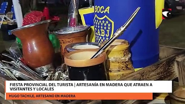 Fiesta Provincial del Turista | Artesanía en madera que atraen a visitantes y locales