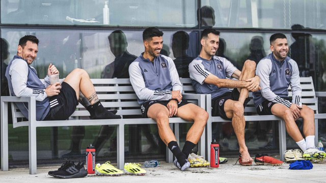Messi y Suárez ya entrenan juntos en el Inter Miami Mira las primeras imágenes de su práctica #beINSPORTS ⚽️
