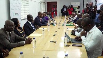 La SODECI fait don de matériels de salubrité a l'ANAGED à la faveur de la CAN 2023