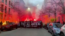 La manifestazione degli anarchici milanesi per Ilaria Salis e gli altri antifascisti arrestati a Budapest