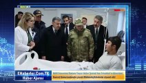 Millî Savunma Bakanı Yaşar Güler Şırnak’tan İstanbul’a dönerken, Kuvvet Komutanlarıyla yaralı Mehmetçiklerimizi ziyaret etti