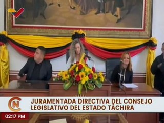 Juramentan nueva junta directiva del Consejo Legislativo del estado Táchira por el periodo 2024-2025