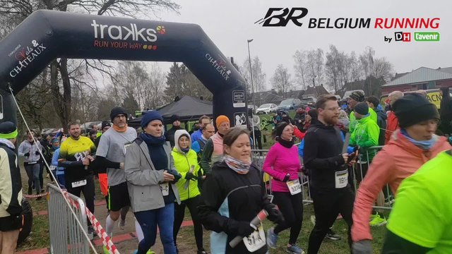 Le départ des relais tarés de Fleurus Athlétisme au Bois de Soleilmont