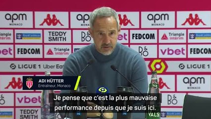 18e j. - Hütter : "La plus mauvaise performance depuis que je suis ici"
