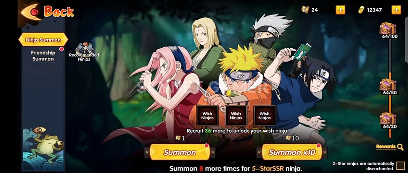 Summoning Epic SSR Characters in Naruto Anime Game - Second Hokage, Neji, Killer Bee! Itachi Uchiha
