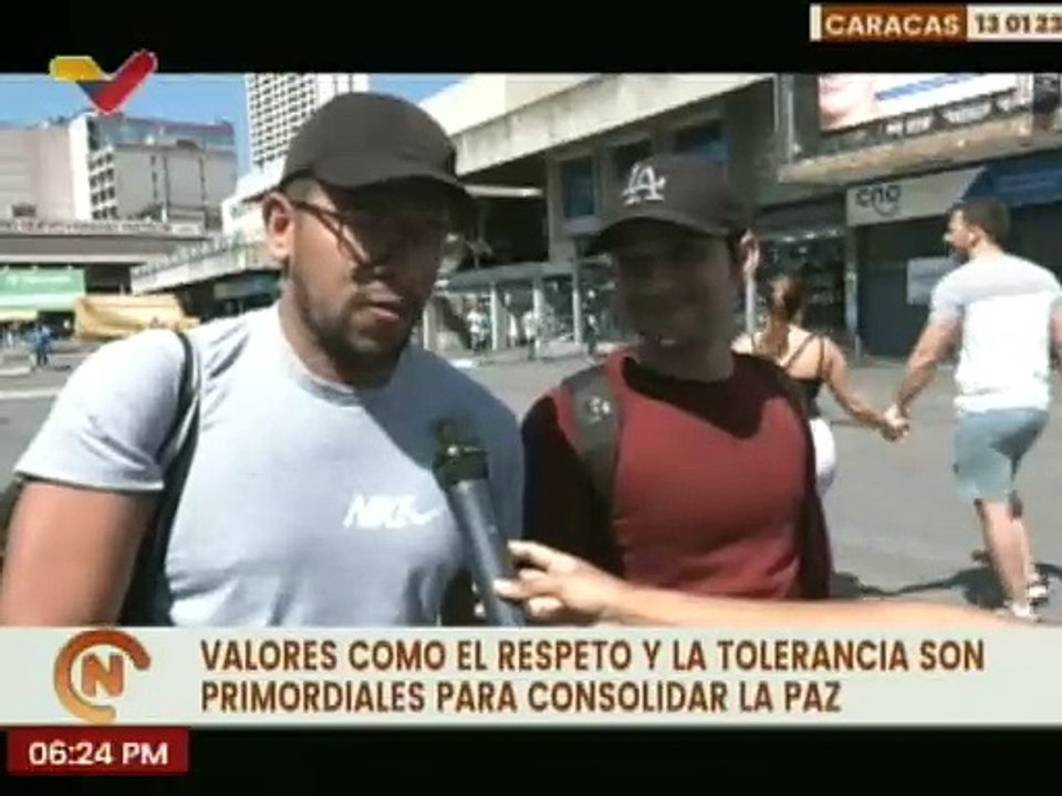 Caraqueños destacan la importancia de consolidar valores como el respeto para fortalecer la sociedad