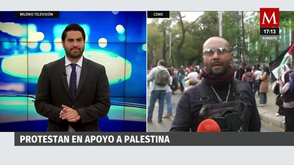 Manifestantes exigen a EU cesar apoyo a Israel por conflicto en Palestina